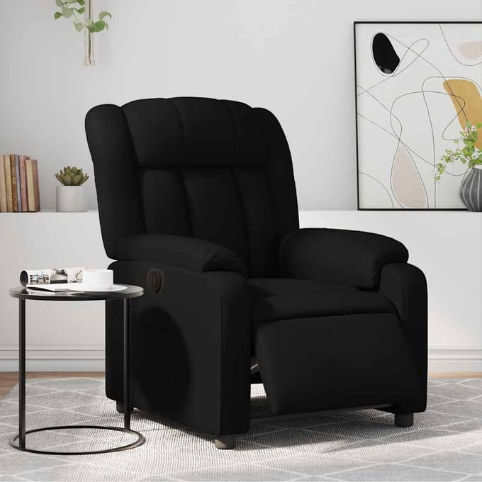 vidaXL - Fauteuil - elektrisch - verstelbaar - kunstleer - zwart
