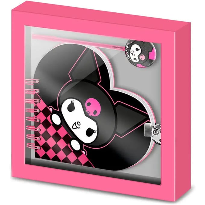 Karactermania - Kuromi - Multicolor KUROMI Vierkant Hart Sleutel en Pen