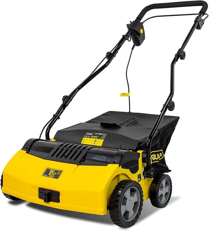 Kunstgrasveger Elektrisch - 1600 Watt met Verstelbare Duwboom en 40cm Werkbreedte
