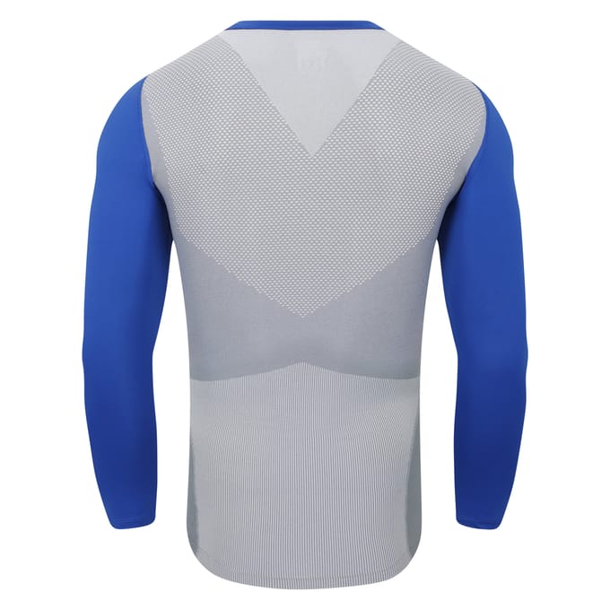 Umbro Heren Pro Base Layer Top met lange mouwen (Diepe branding/grijs)