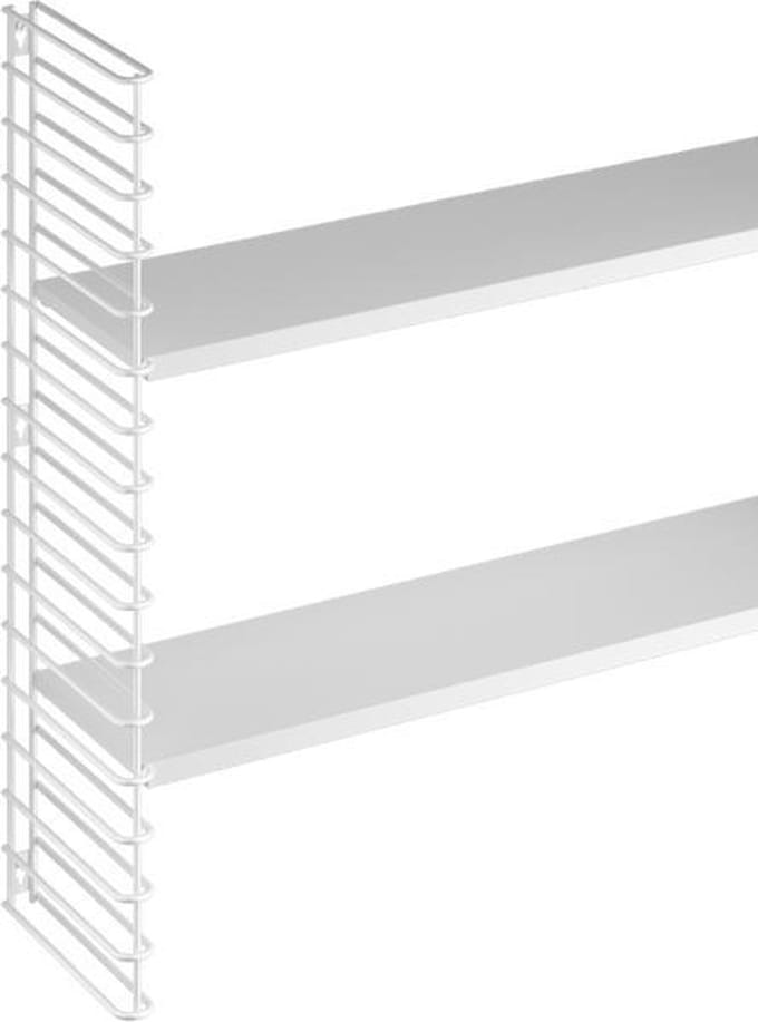 Tomado - Uitbreidingsset Wandrek - 1 wit rek, 2 witte planken - Boekenrek