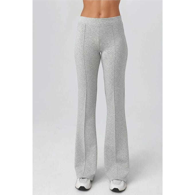 Geribbelde Elastische Uitlopende Broek