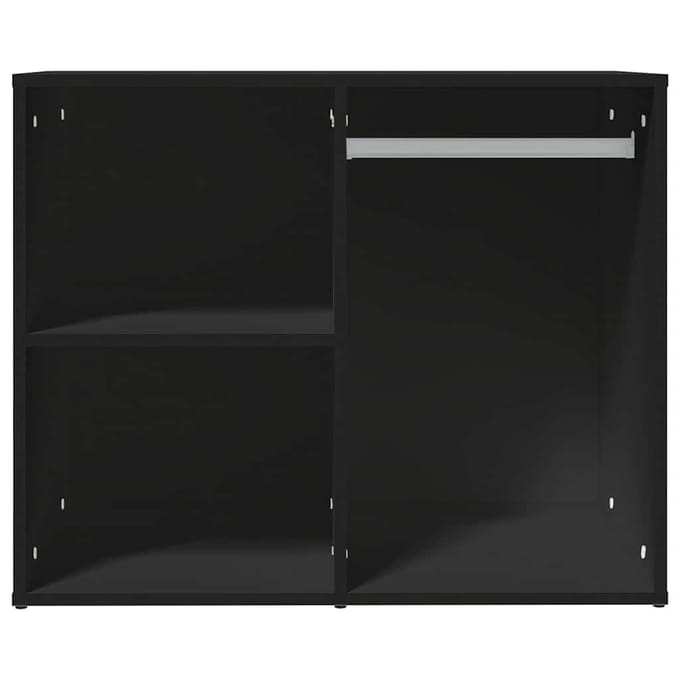 vidaXL - Kledingkast - 80x40x65 - cm - bewerkt - hout - zwart