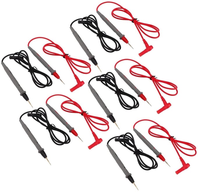Digitale Multimeter Pen - Testkabel Set - Elektrische Metingen - Hittebestendig PVC - 20A Capaciteit - Zwart Rood