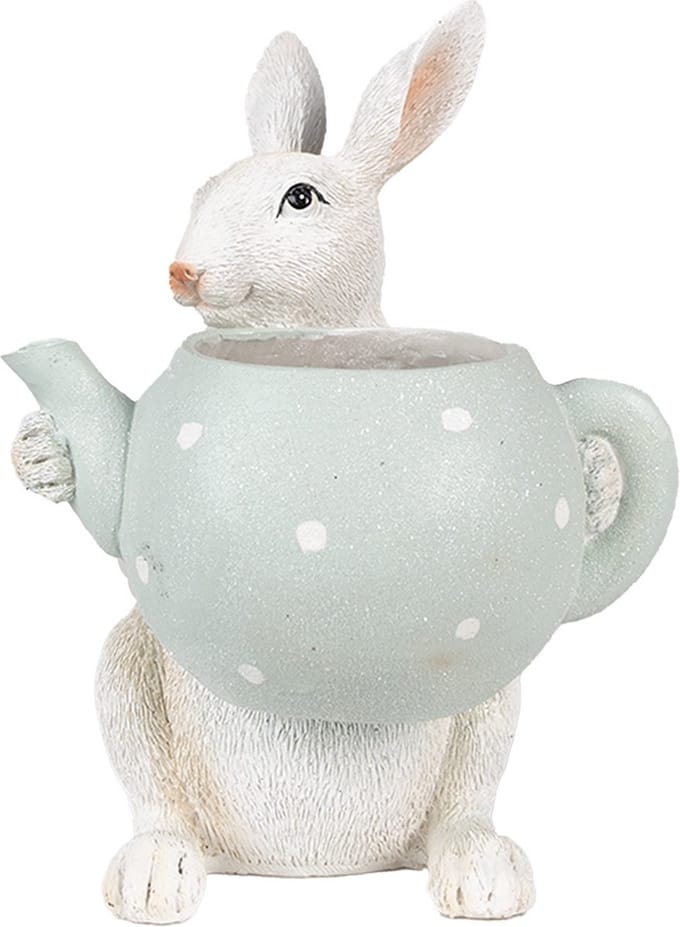 Clayre & Eef Beeld Konijn 23 cm Beige Polyresin