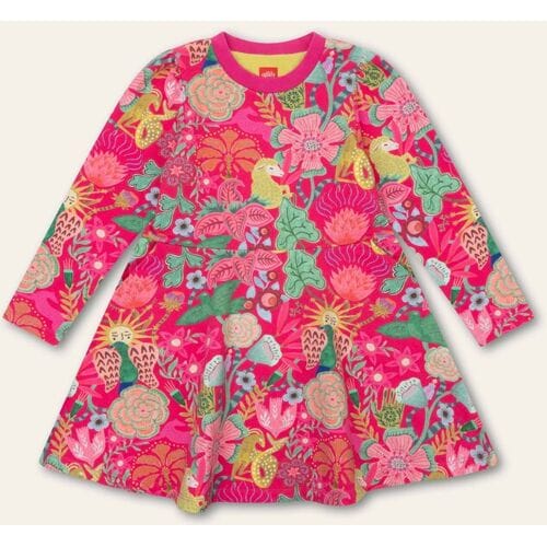 Oilily Dasha Jurk- maat122/7yr Bright Rose