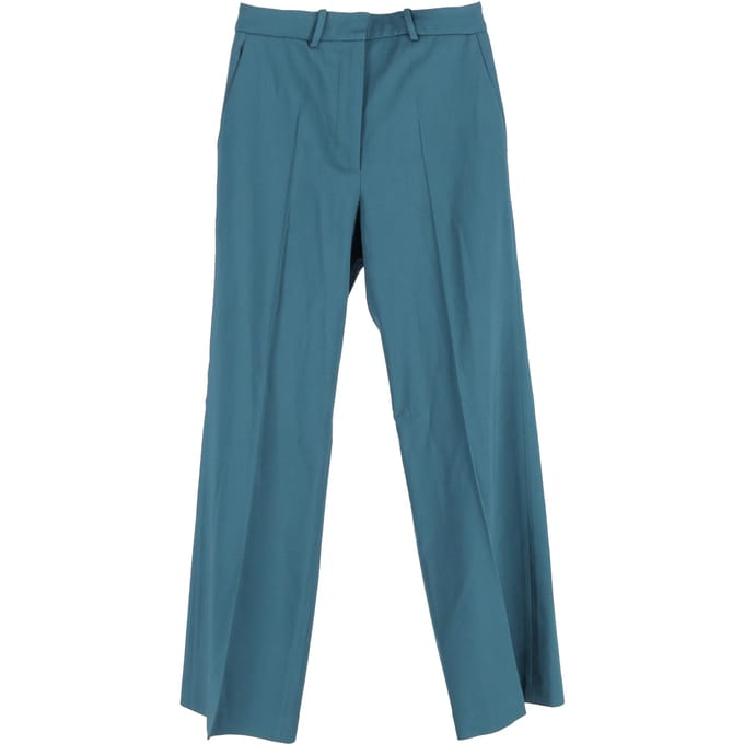 Joseph rechte broek in groene viscose