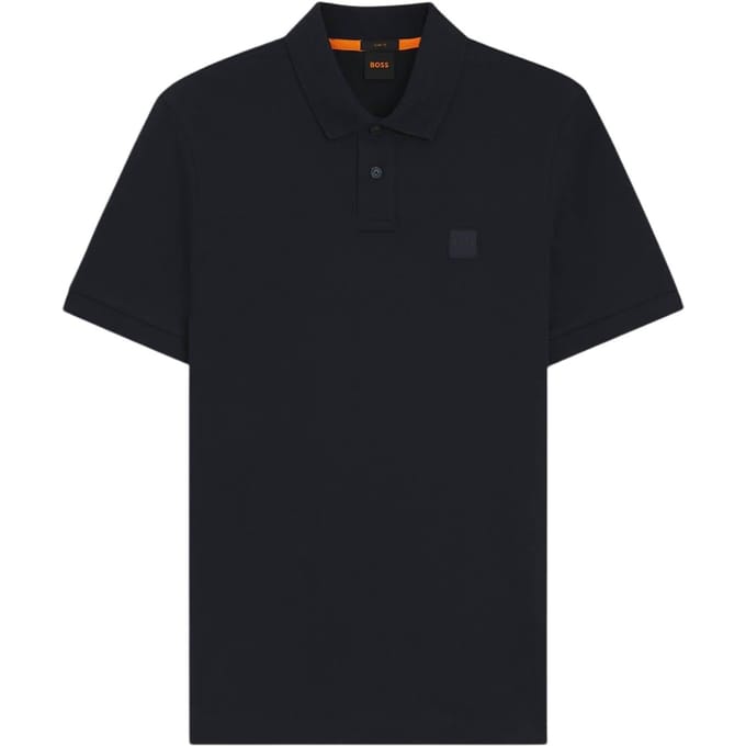 Boss Heren Passenger Box Logo Poloshirt (Donkerblauw)