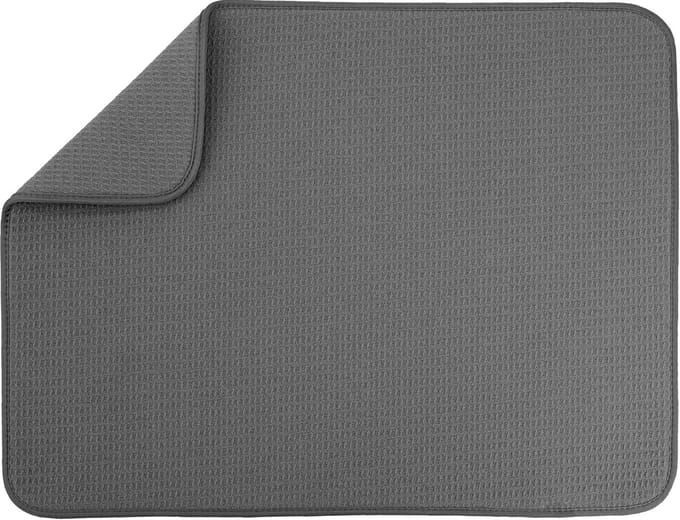 INC. Afwasmatten, polyester, houtskool, 61 x 61 cm