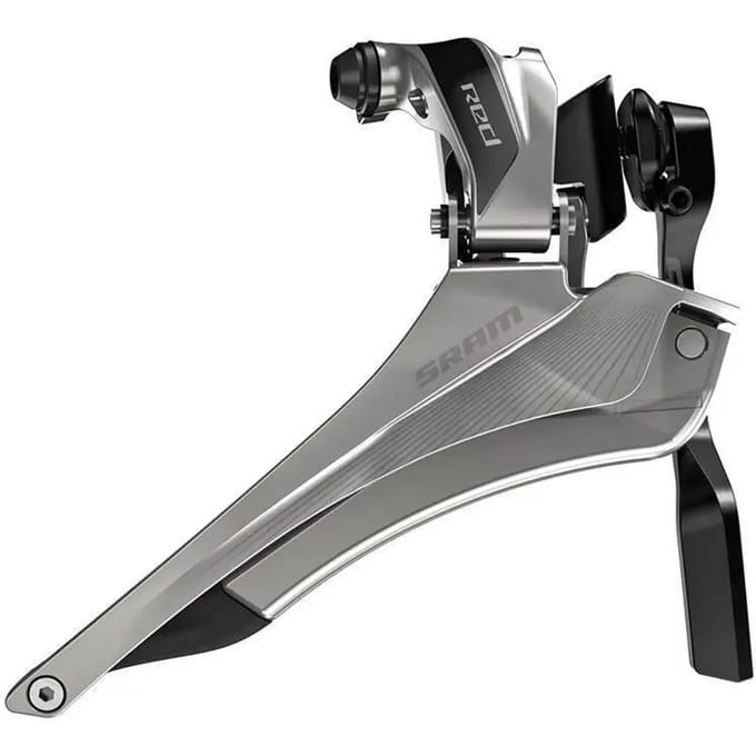 Voorderailleur sram red braze on yaw incl chainspotter red 22 - ZWART