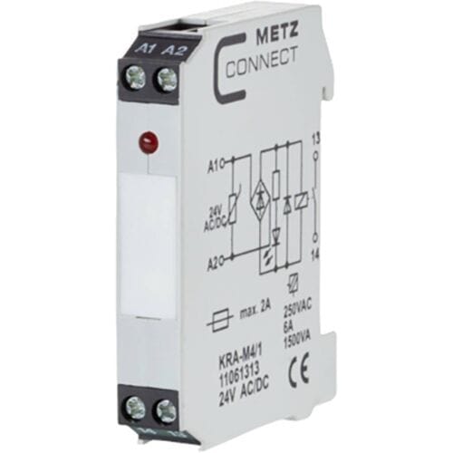 Metz Connect 11061313 Koppelelement 24, 24 V/AC, V/DC (max) 1x NO 1 stuk(s)