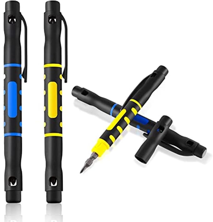 2 Stuks Multitool Schroevendraaiers - 4-in-1 Draagbare Gereedschap Set
