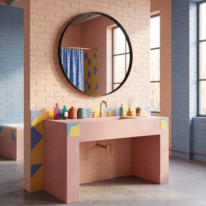 Spinder Design SENNE Badkamerspiegel rond zwart Ø100 - Staal