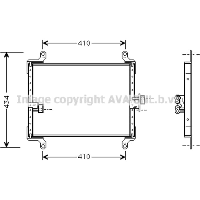 Condensator, airconditioning AVA COOLING FT5206