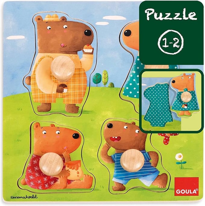 Goula Berenfamilie puzzel - 4 stukjes