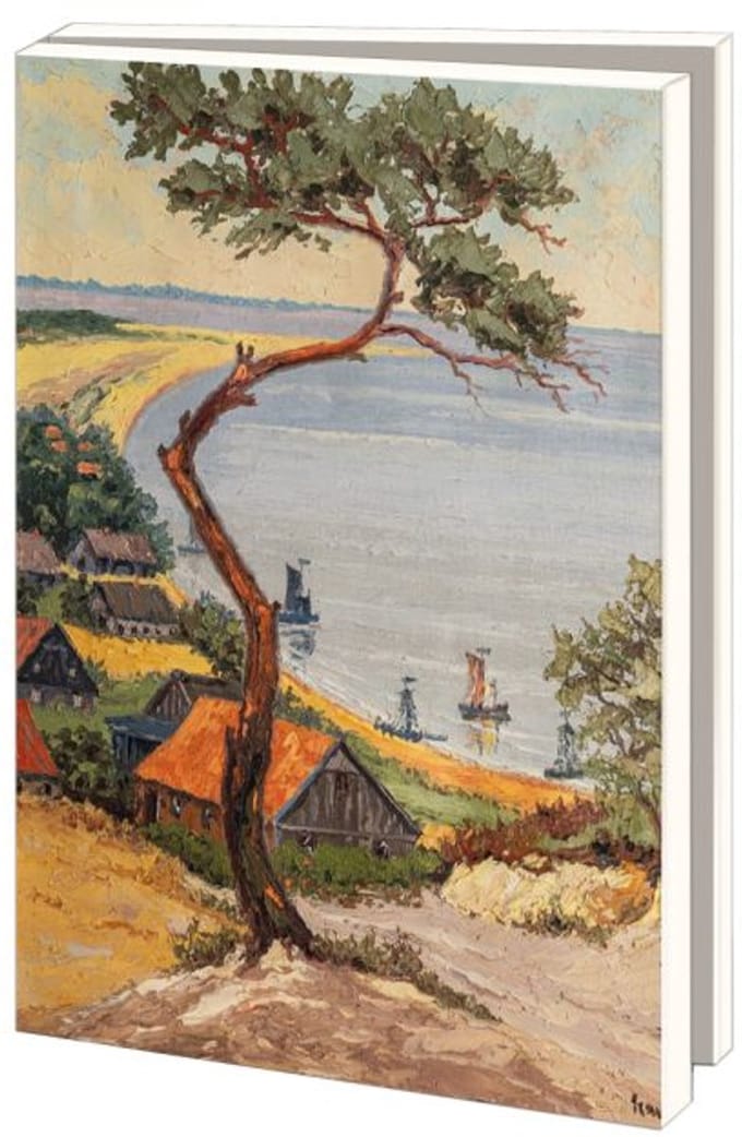 Kaartenmapje met env, groot: Kunstenaarsdorp, Nida, Noord-Veluws Museum