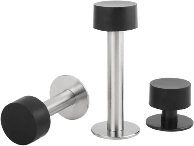 Deurstopper - Deurhouder - Bescherming deur - Nagelvrij montage - 120 mm - Zwart