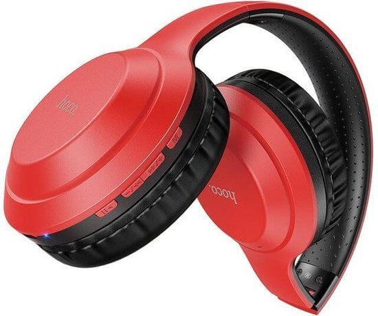 HOCO W30 Fun Move - Draadloze On-Ear Koptelefoon - Bluetooth 5.0 - Rood