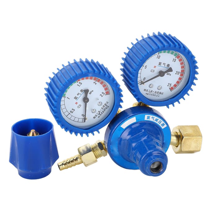 Zuurstofregelaar Tank Fles Drukverlaging Accessoires met Schokbestendige Manometer