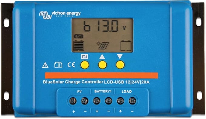 BlueSolar PWM-LCD USB 12/24 Volt 20A Laadregelaar