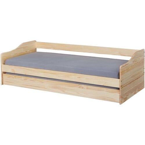 Uitschuifbed Leonie | 90 x 200 cm | 100% Melaminecoating | Kleur: Blondbruin - Interlink - Kajuitbedden - Bruin - Melamine - Kajuitbedden - Kajuitbed