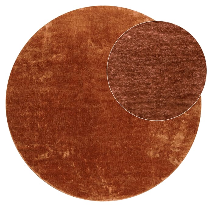 Tapijt Calissa koper 80 cm rond