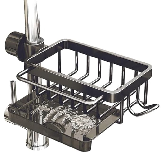 Keuken Mengkraan Organizer - Multifunctionele Afwasborstel Houder met Haak en Afvoer