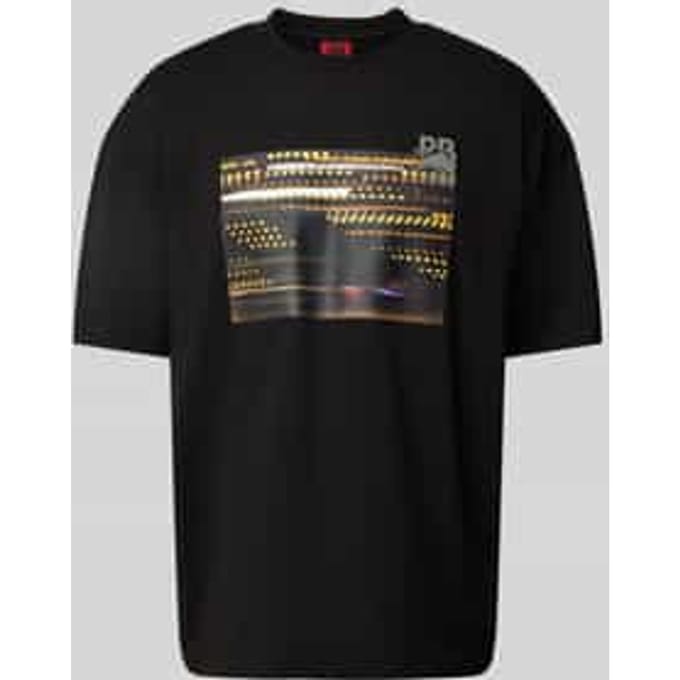 T-shirt met motiefprint, model 'Daveley'