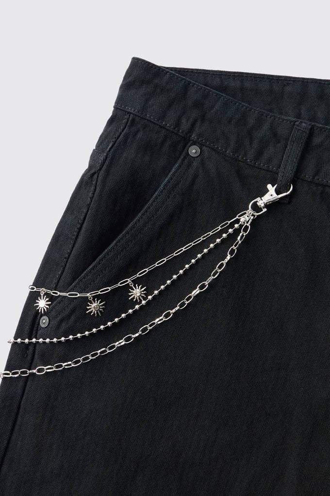 Tribale Zon Jeans Ketting | Silver
