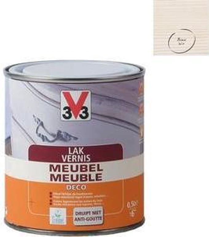 V33 Meubellak Wit Mat 500ml