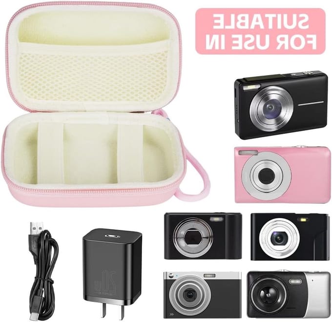 Compacte Digitale Camera Tas voor Reizen - Accessoires, Opslag en SD Kaart Houder