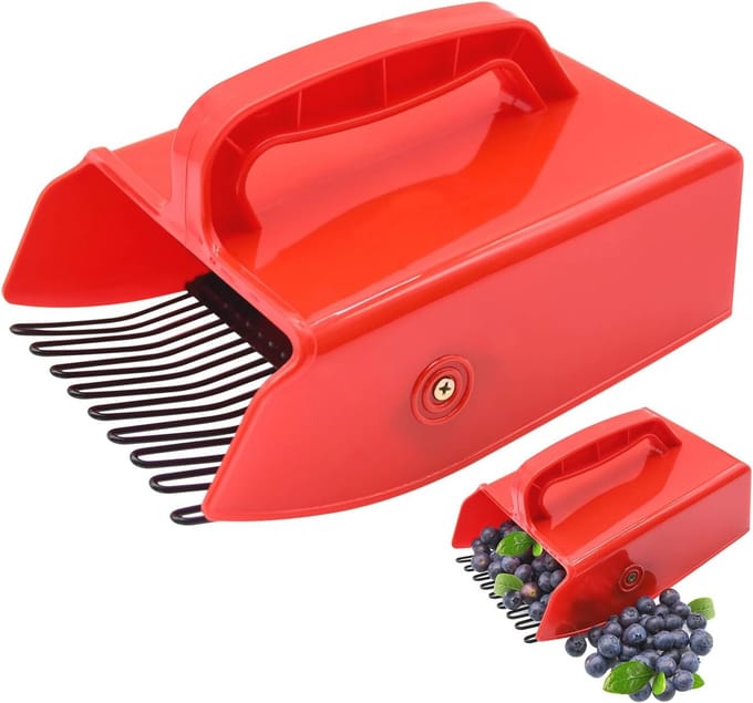 Ergonomische Bessenplukker met Metalen Kam voor Gemakkelijk Plukken van Bessen
