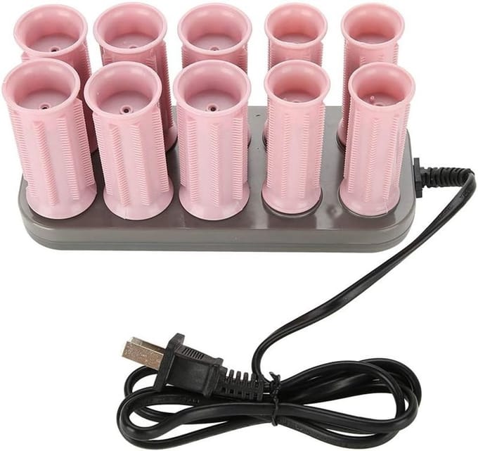 Professionele 10-delige Elektrische Verwarmde Krulrollers voor Lang Haar - Haarstyling en Volume