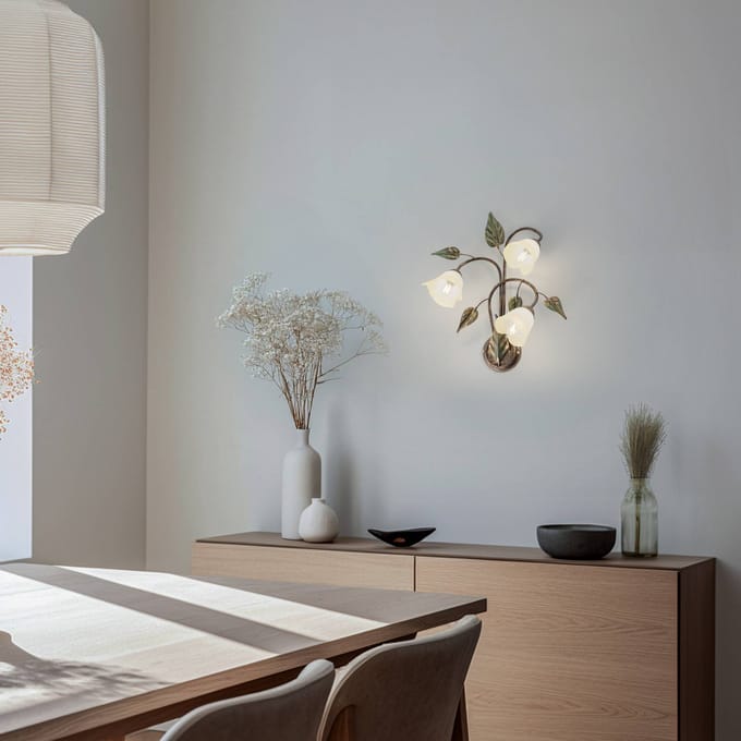 ONLI Wandlamp Miranda 3-lamps, brons