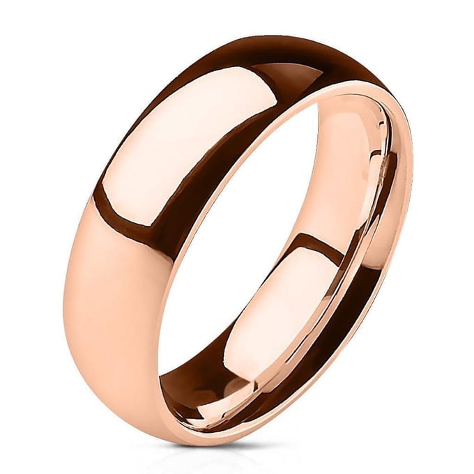 Florid - Ring Heren - Titanium Ring - Roségouden Ring - Rose Goud Ring - Dames Ring - Ring Mannen - Mannen Ring