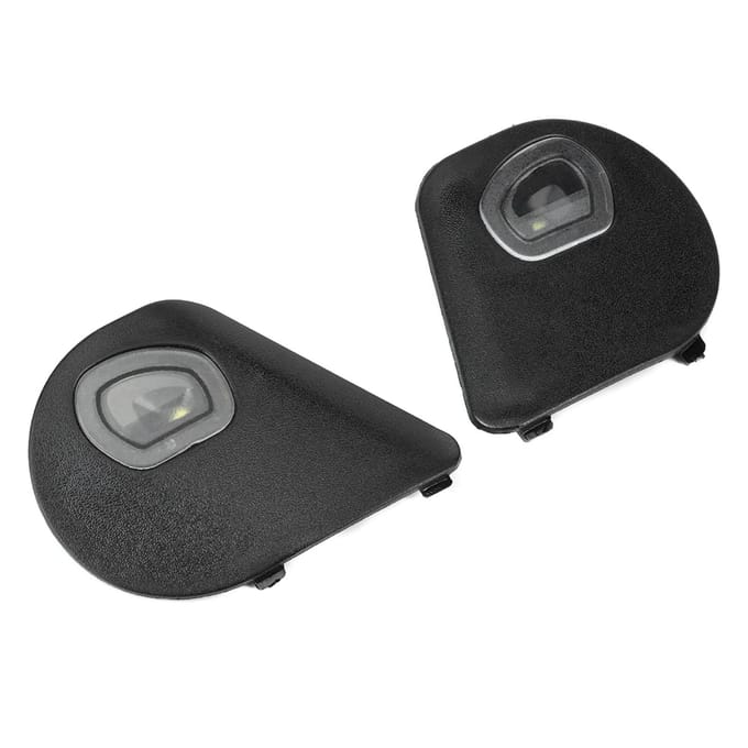 Paar linker- en rechterzijspiegel instapverlichting 68087238AA Geschikt voor Dodge RAM 1500 2500 3500 black