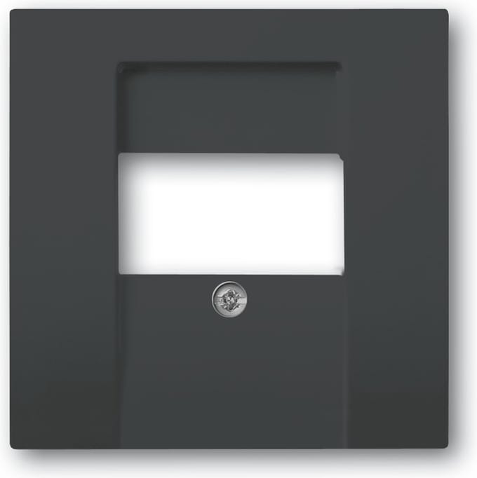 Busch Jaeger Future Linear afdekplaat multimedia MAT Zwart 1766-885