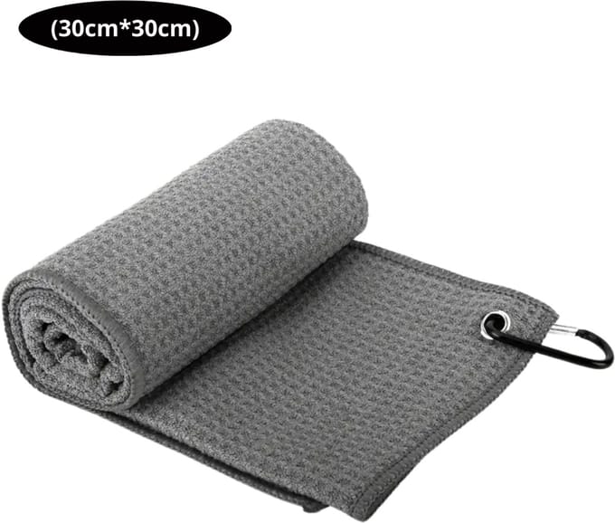 Nivard Golf Handdoek - Golfhanddoek - Golf Accessoires - Towel - Comfortabel - Grijs