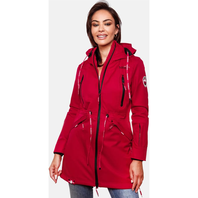 Marikoo dames softshelljas – Racquellee met capuchon & fleecevoering