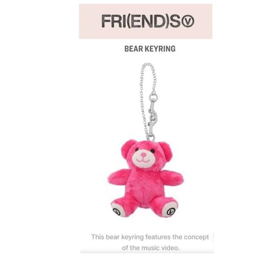 BTS V Vendredi(fin)Porte-clés Ours white