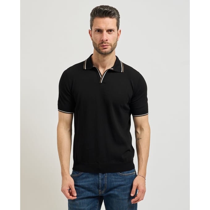 Gran Sasso T-shirts en Polo Zwart