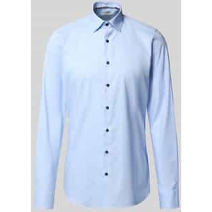 slim fit zakelijk overhemd met extra lange mouw