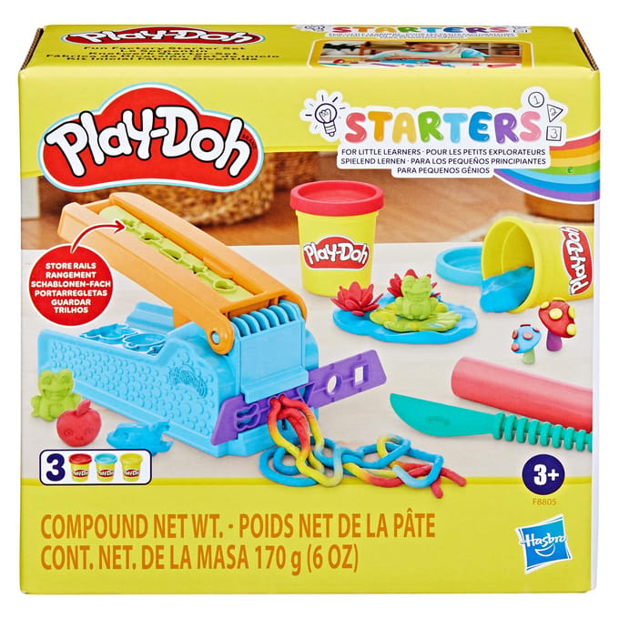 Play-Doh Fun Factory Start Set Speelset - Boetseerklei - Inclusief 3 Play-Doh potjes - Knutselen voor kinderen