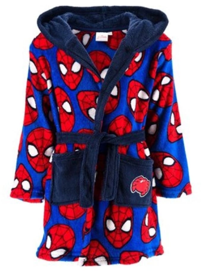 Marvel Spiderman - Badjas - Maat 98 - Ochtendjas - Spider-Man - Donkerblauw