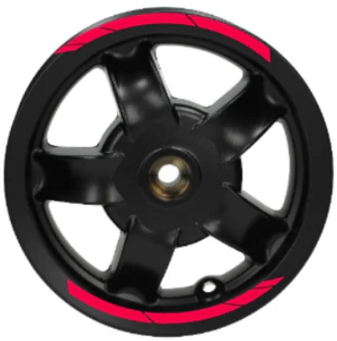 Piaggio Zip Stickerset - Velg Stickers - Fluor Roze
