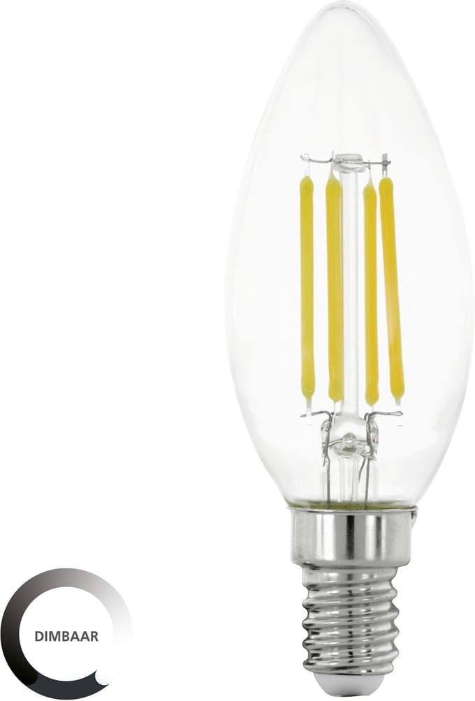 EGLO LED Lamp - E14 - Ø 3.5 cm - Helder - 806 lumen - 2700K - Dimbaar