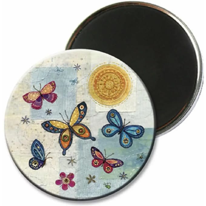 Ronde vlindermagneet Kiub Bug Art Amys