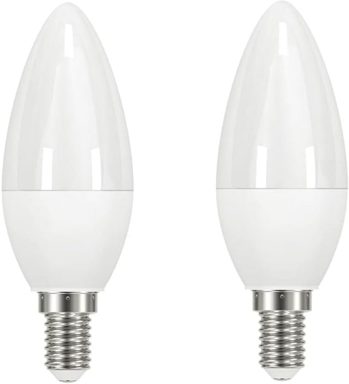 2x E14 LED Kaarslamp 5.5W Warm Wit - Spaarlamp Vervanger 40W