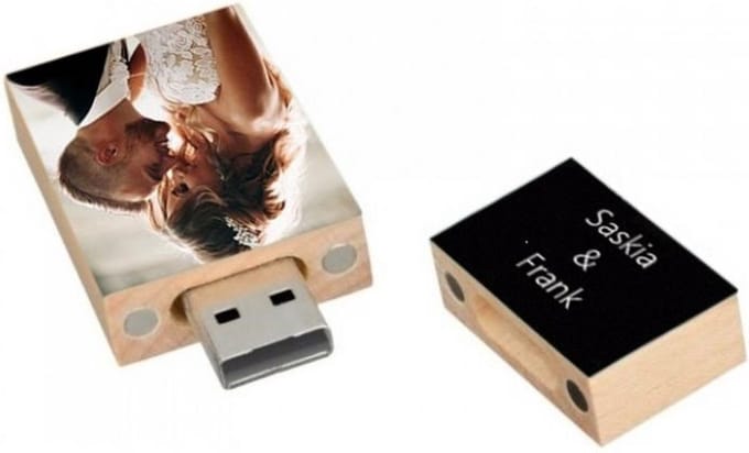 128GB 3.0 Rechthoek hout kleur usb stick naam/foto bedrukken