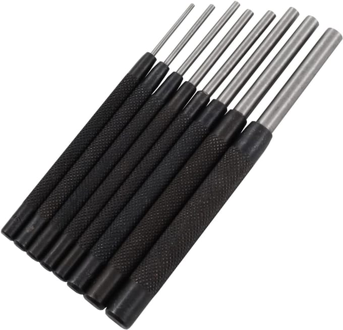 Pen Set - Punt Drevels - Metaal Bewerken - Gekartelde Grip - 2-9 mm - Metaal